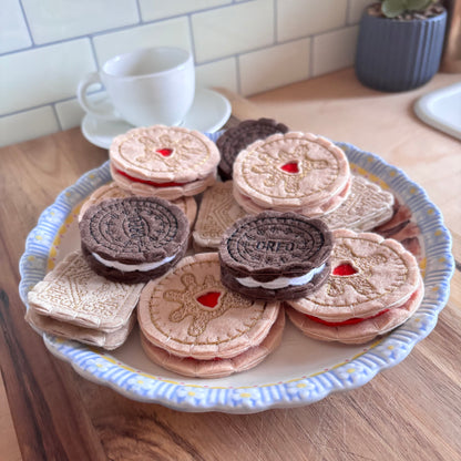 Pretend Play Felt Food Biscuits