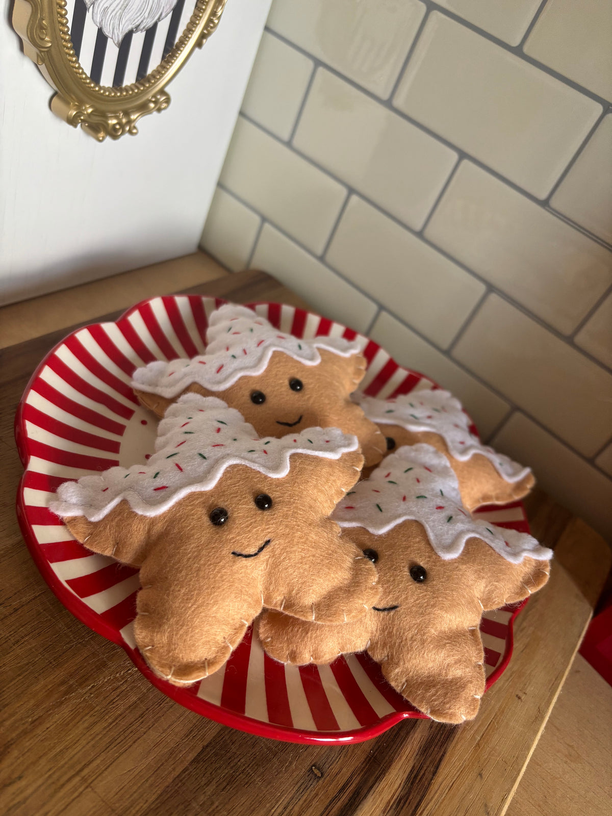 Pretend Play Felt Star Cookies