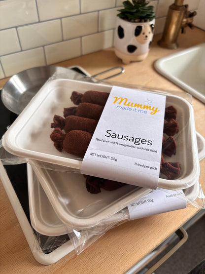 Pretend Play Felt Food Sausages