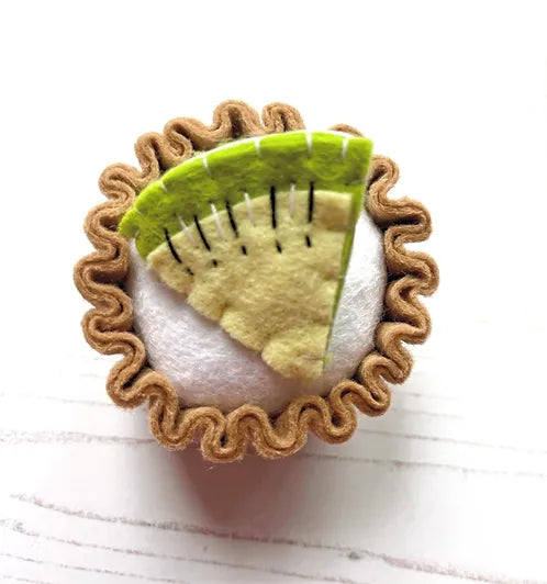 Pretend Play Felt Kiwi Tart Cake
