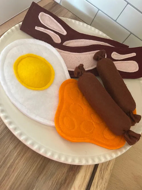 Pretend Play Felt Food English Breakfast