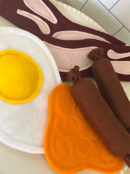 Pretend Play Felt Food English Breakfast