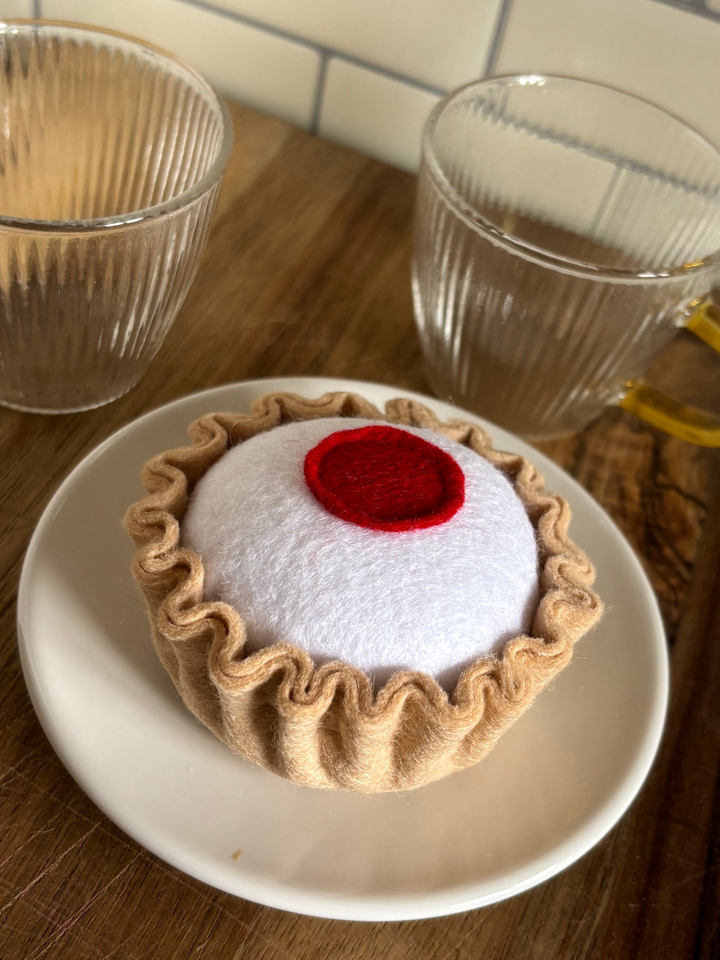 Pretend Play Felt Food Bakewell Tart