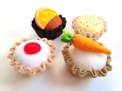 Pretend Play Felt Food Bakewell Tart