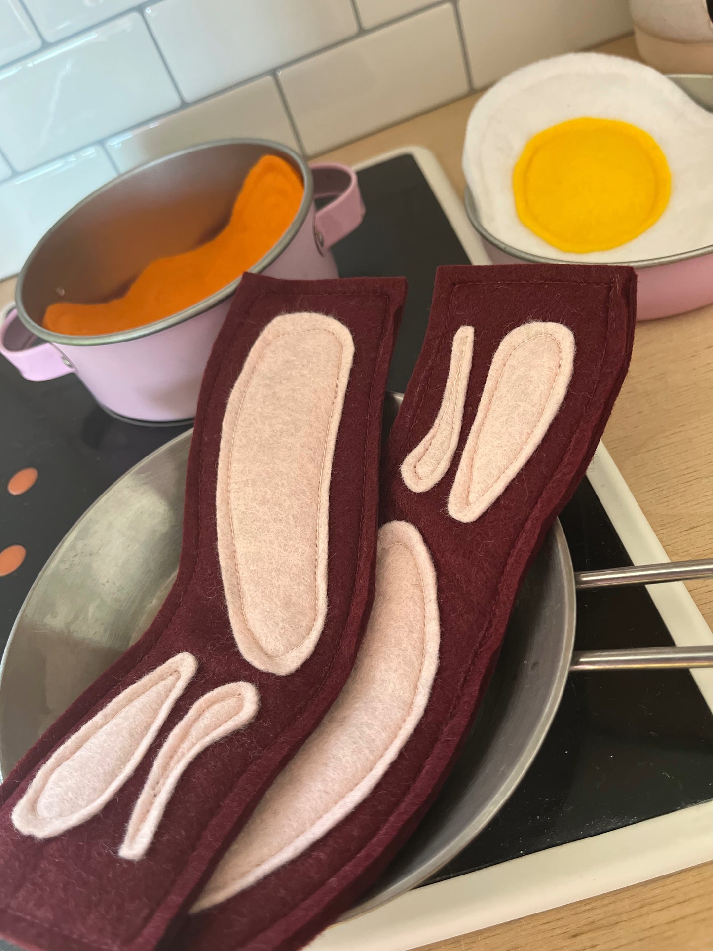 Pretend Play Felt Food English Breakfast