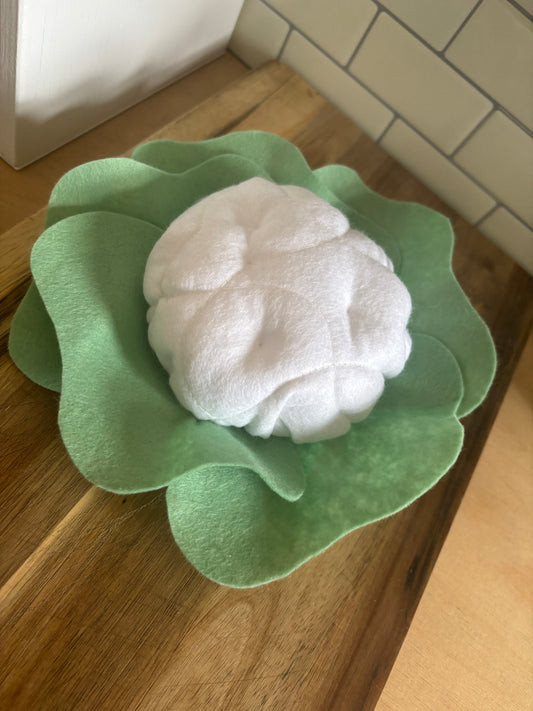 Pretend Play Felt Food Cauliflower